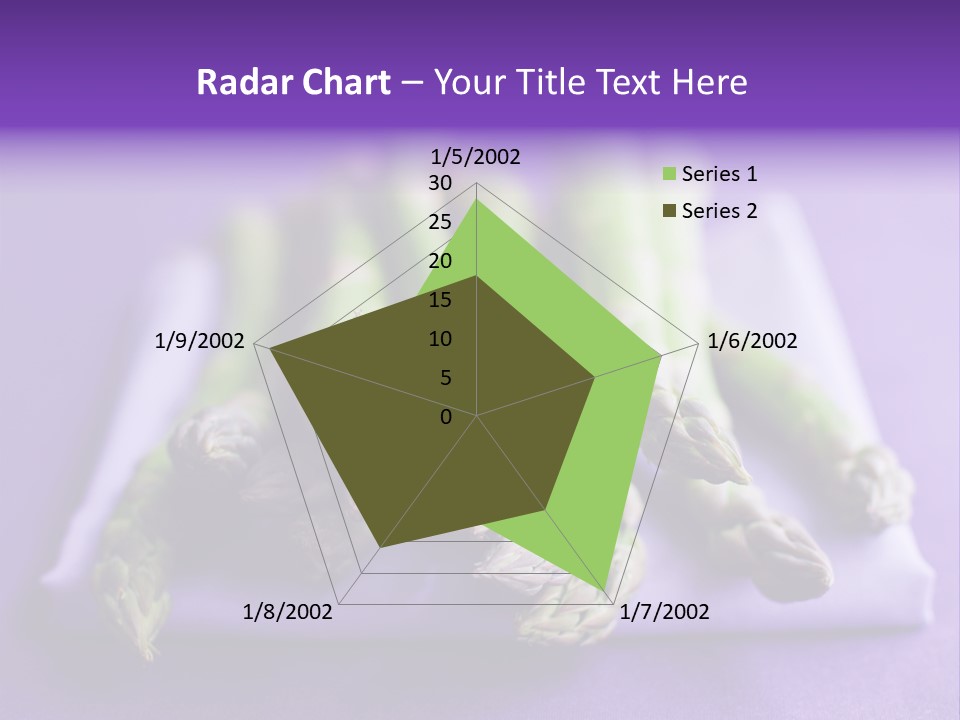 Fresh Green Asparagus PowerPoint Template
