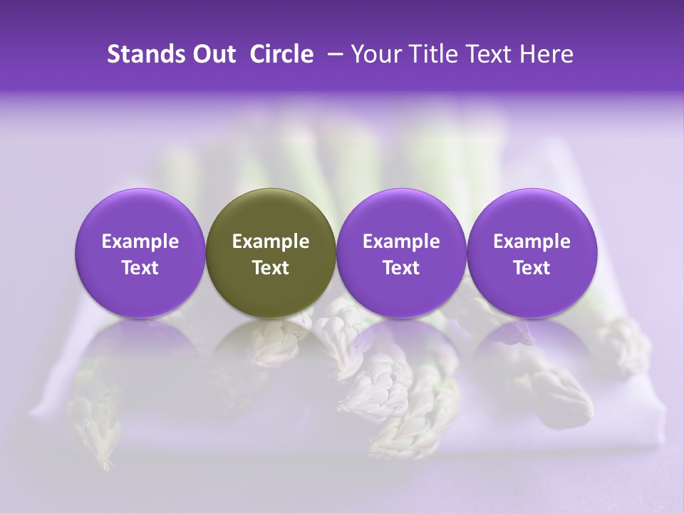 Fresh Green Asparagus PowerPoint Template