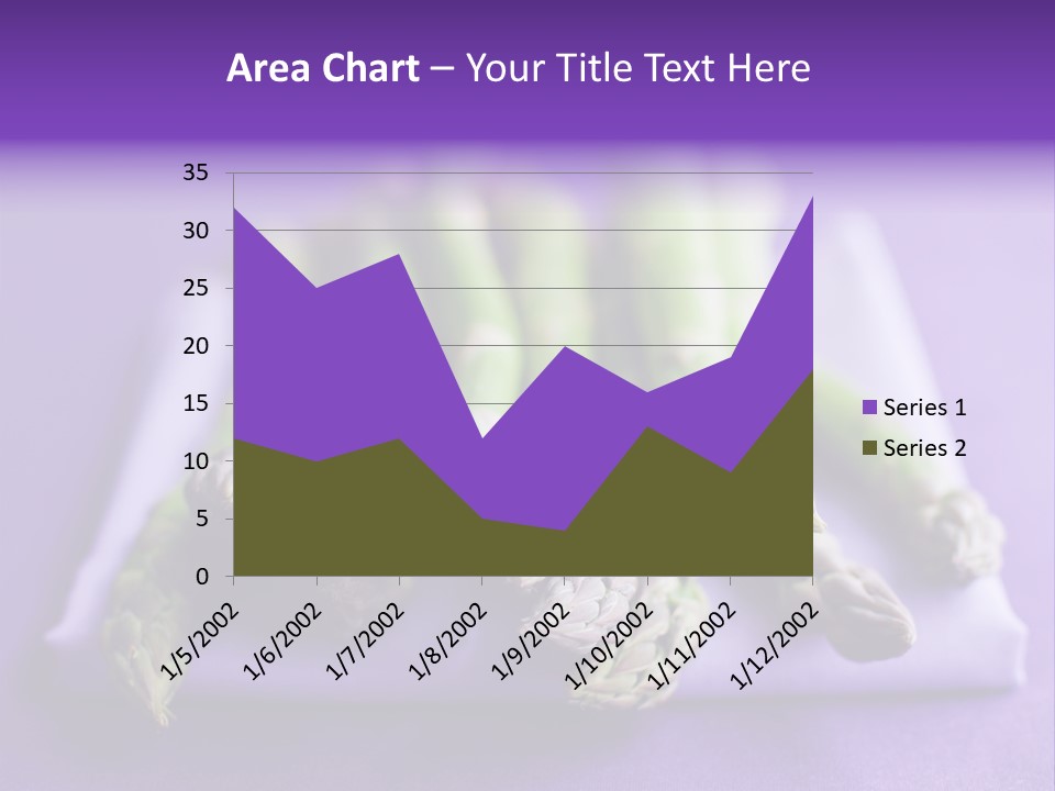 Fresh Green Asparagus PowerPoint Template
