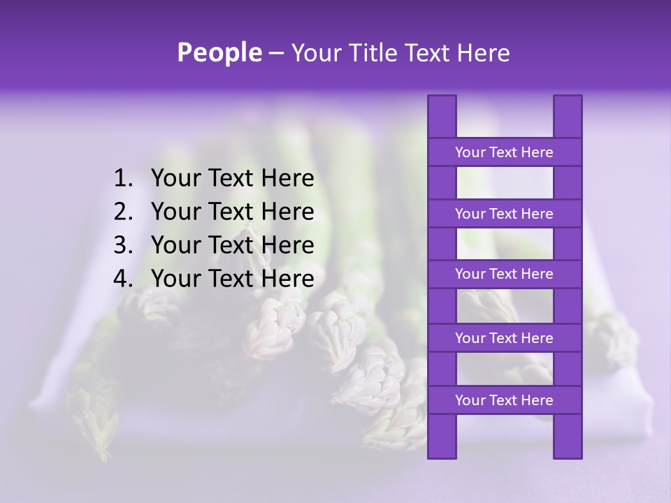 Fresh Green Asparagus PowerPoint Template