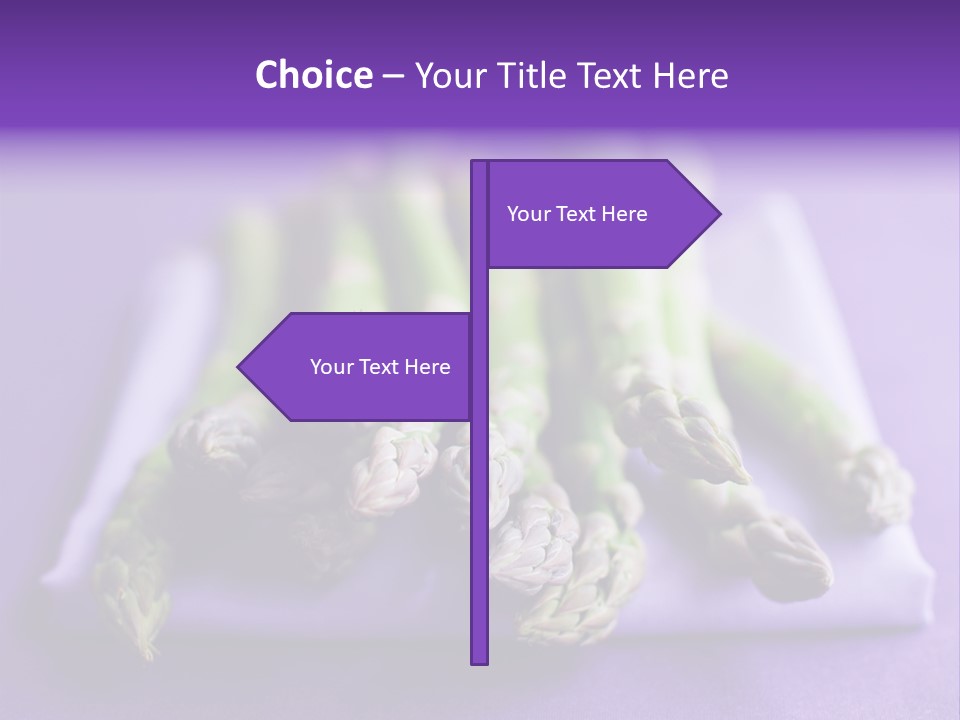 Fresh Green Asparagus PowerPoint Template
