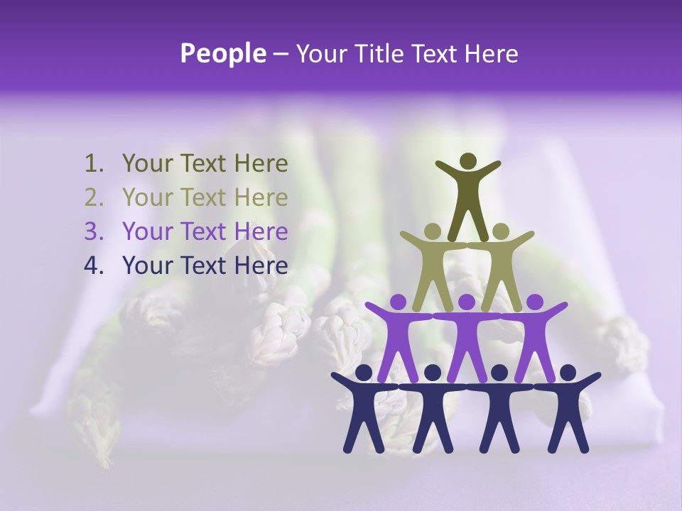 Fresh Green Asparagus PowerPoint Template