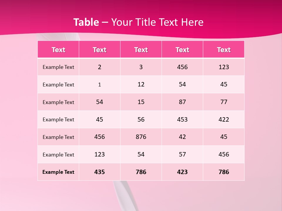 Quill Pen Isolated On Purple Background PowerPoint Template