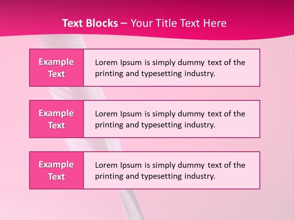 Quill Pen Isolated On Purple Background PowerPoint Template