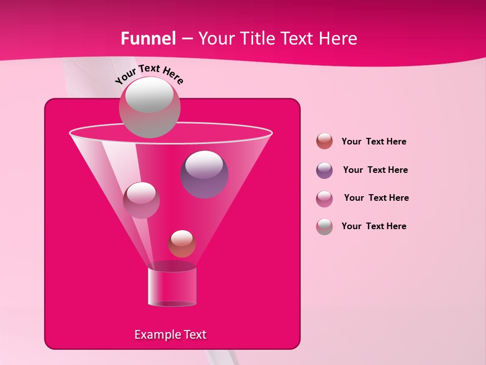 Quill Pen Isolated On Purple Background PowerPoint Template