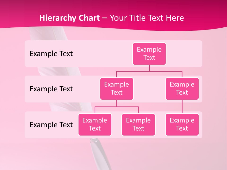 Quill Pen Isolated On Purple Background PowerPoint Template