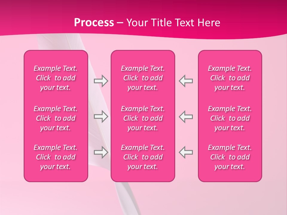 Quill Pen Isolated On Purple Background PowerPoint Template