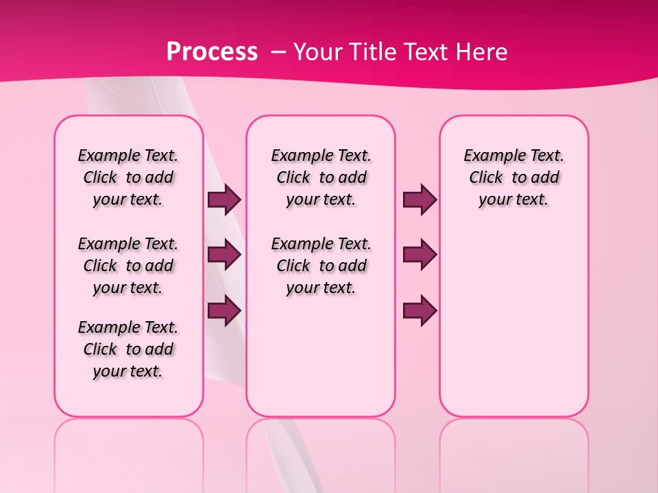 Quill Pen Isolated On Purple Background PowerPoint Template