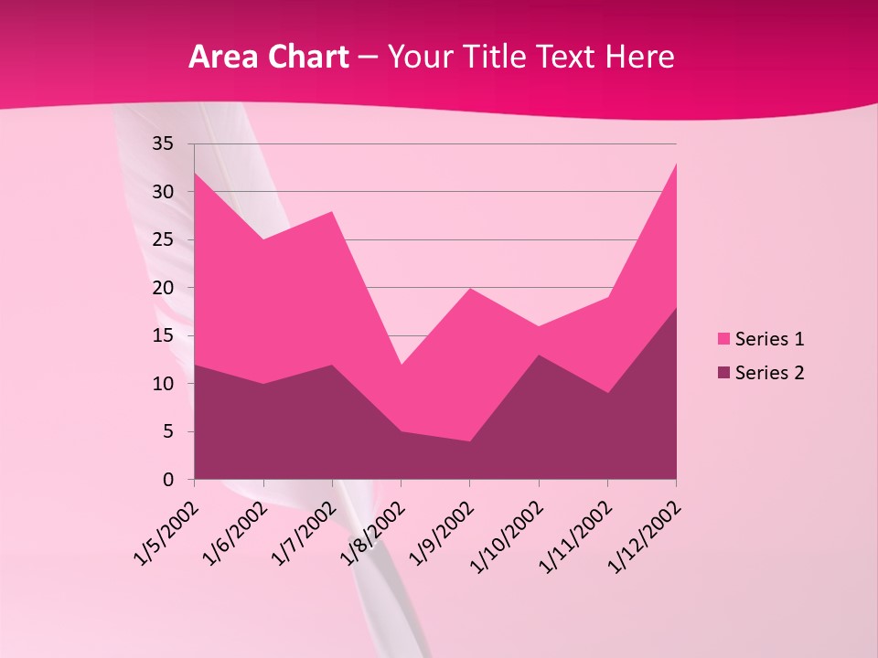 Quill Pen Isolated On Purple Background PowerPoint Template