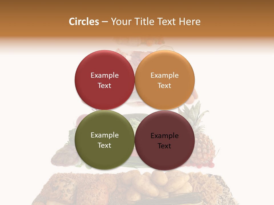 Food Pyramid Isolated On White Background PowerPoint Template