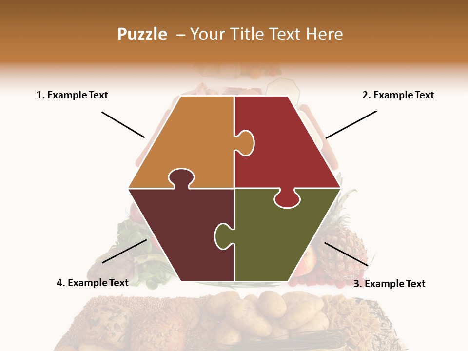 Food Pyramid Isolated On White Background PowerPoint Template