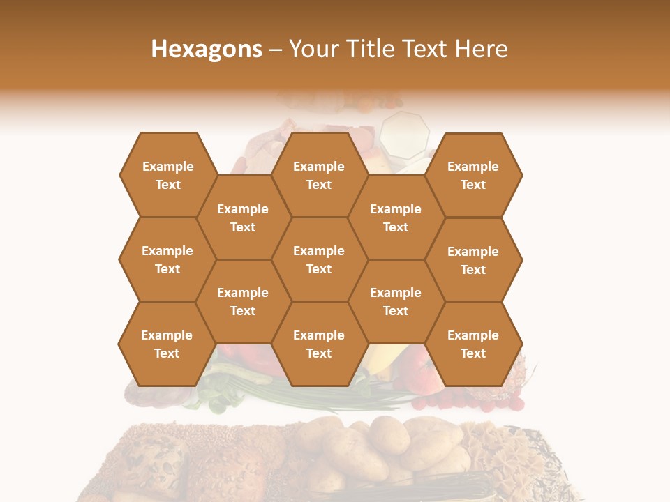 Food Pyramid Isolated On White Background PowerPoint Template