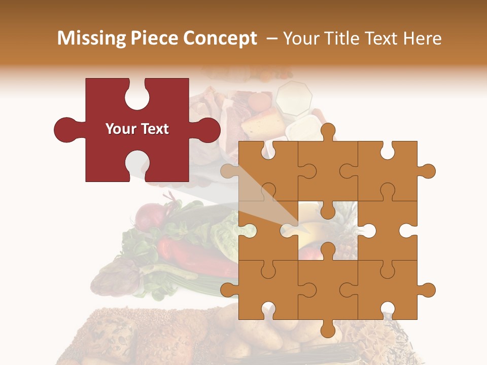 Food Pyramid Isolated On White Background PowerPoint Template