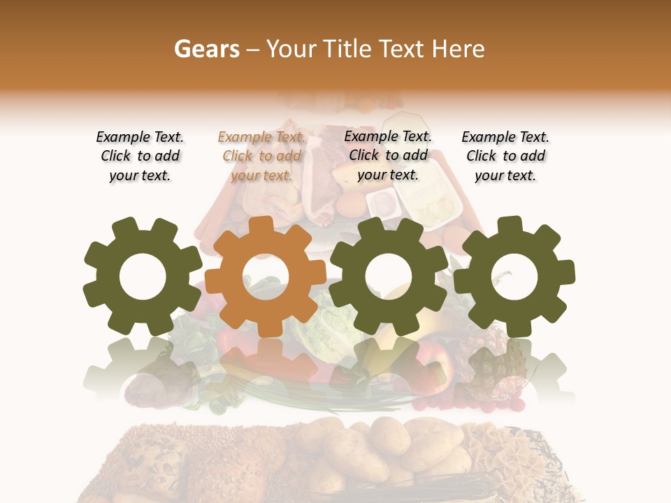 Food Pyramid Isolated On White Background PowerPoint Template