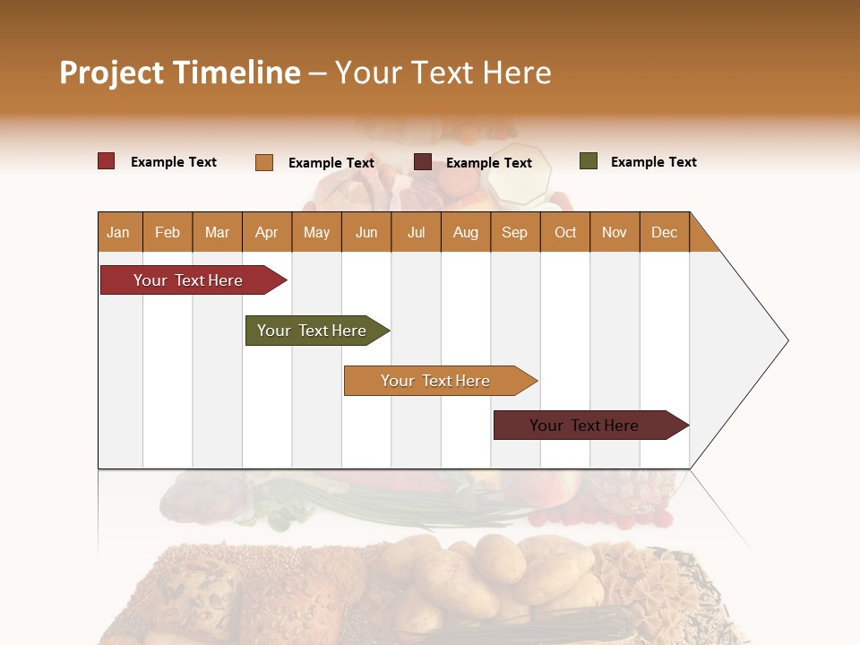 Food Pyramid Isolated On White Background PowerPoint Template