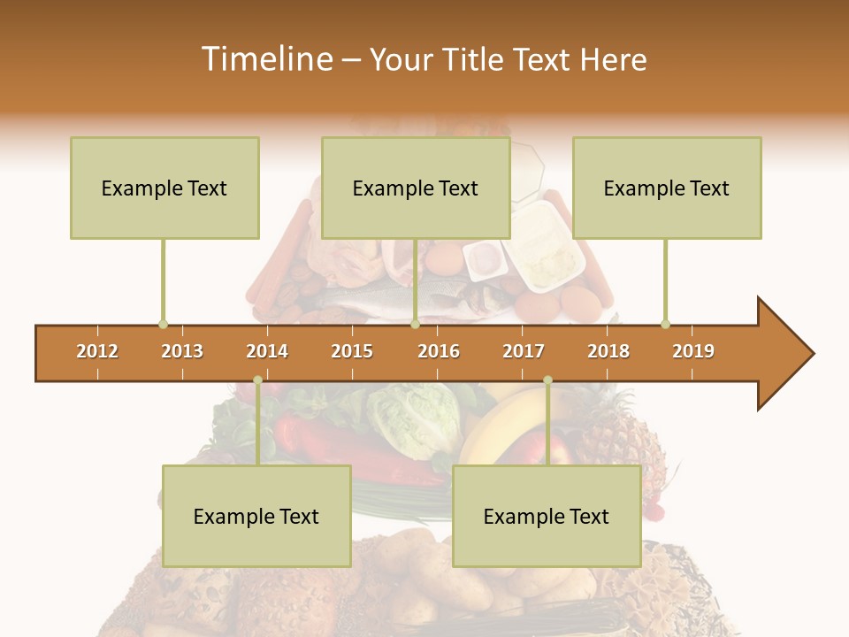 Food Pyramid Isolated On White Background PowerPoint Template