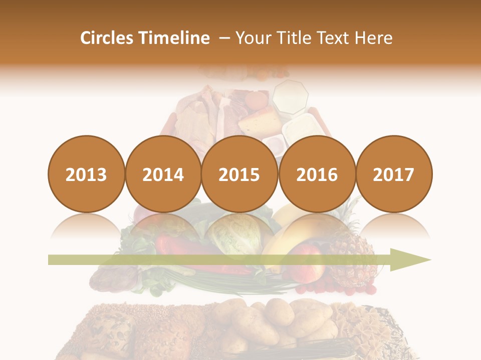 Food Pyramid Isolated On White Background PowerPoint Template