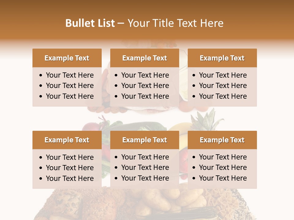 Food Pyramid Isolated On White Background PowerPoint Template