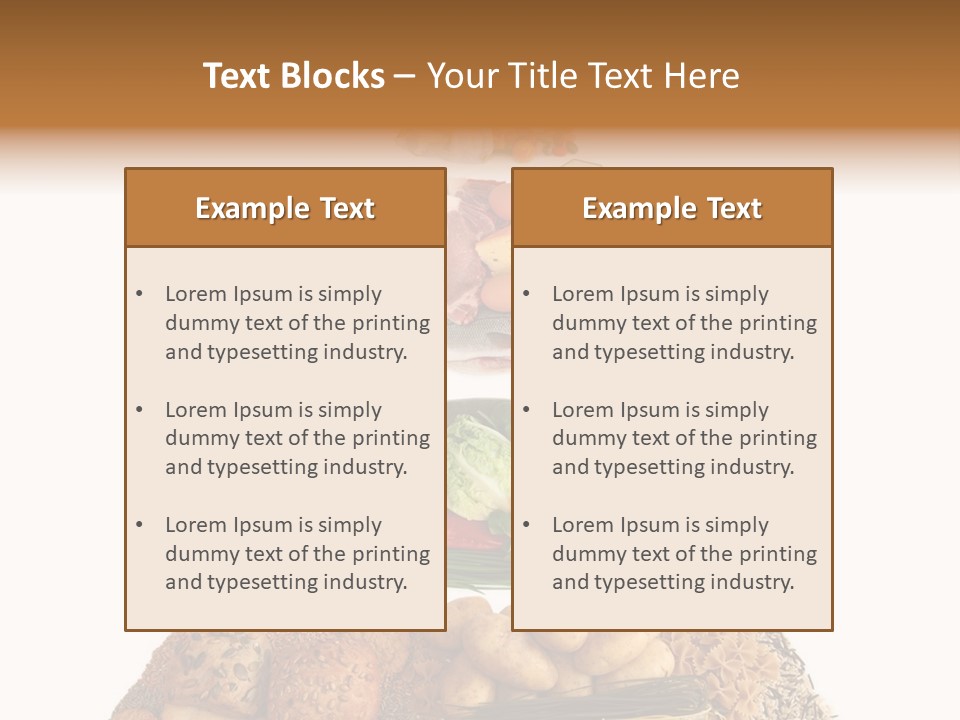 Food Pyramid Isolated On White Background PowerPoint Template