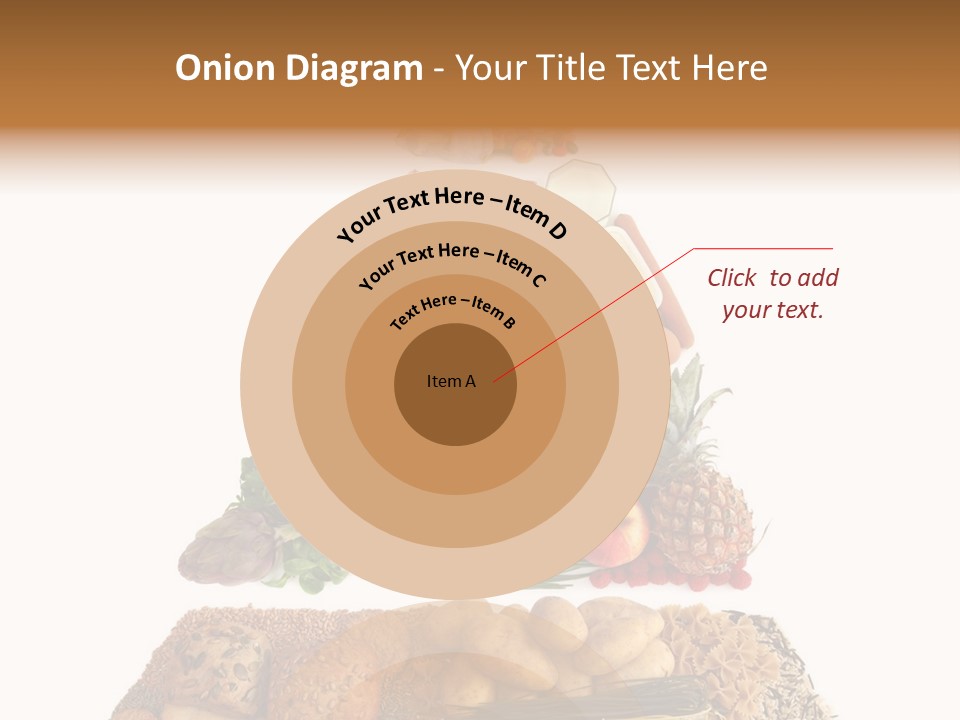 Food Pyramid Isolated On White Background PowerPoint Template