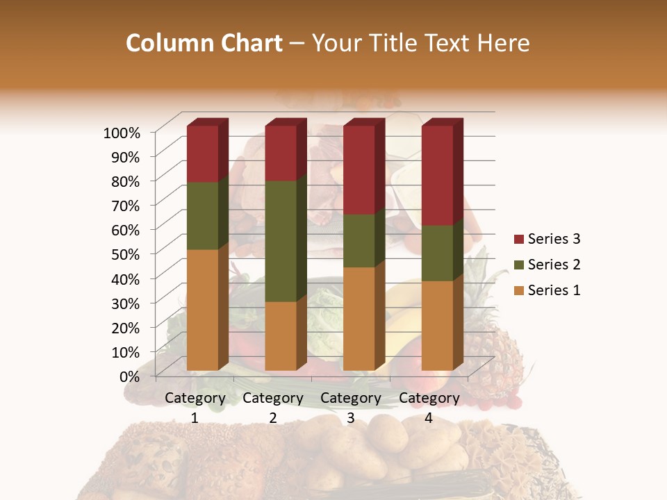 Food Pyramid Isolated On White Background PowerPoint Template