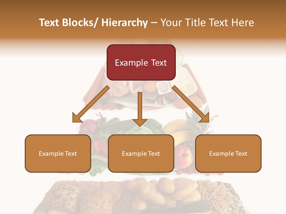 Food Pyramid Isolated On White Background PowerPoint Template