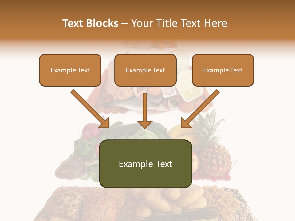 Food Pyramid Isolated On White Background PowerPoint Template