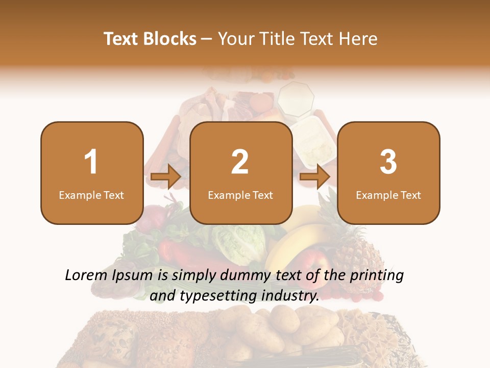 Food Pyramid Isolated On White Background PowerPoint Template