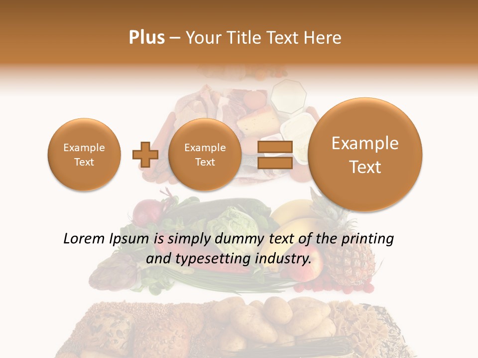 Food Pyramid Isolated On White Background PowerPoint Template