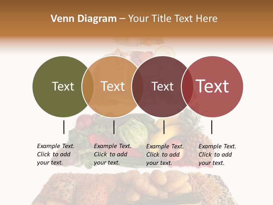 Food Pyramid Isolated On White Background PowerPoint Template