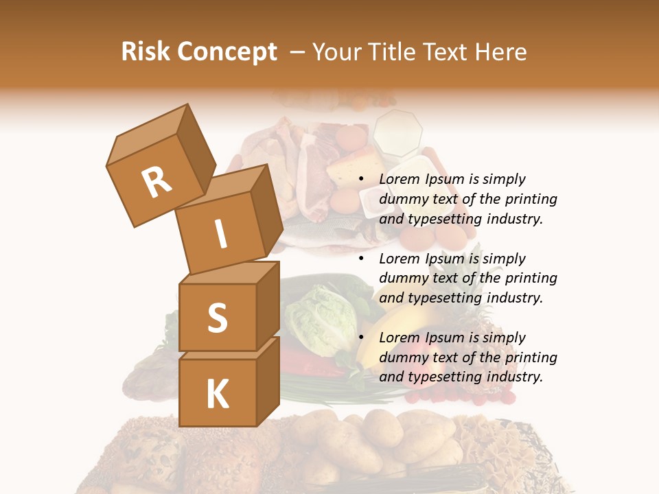 Food Pyramid Isolated On White Background PowerPoint Template