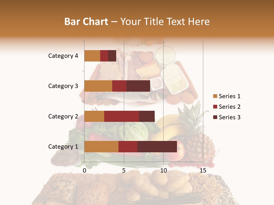 Food Pyramid Isolated On White Background PowerPoint Template
