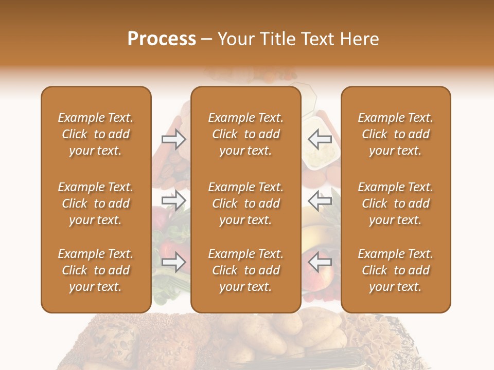 Food Pyramid Isolated On White Background PowerPoint Template