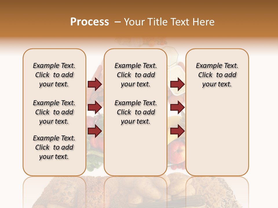 Food Pyramid Isolated On White Background PowerPoint Template