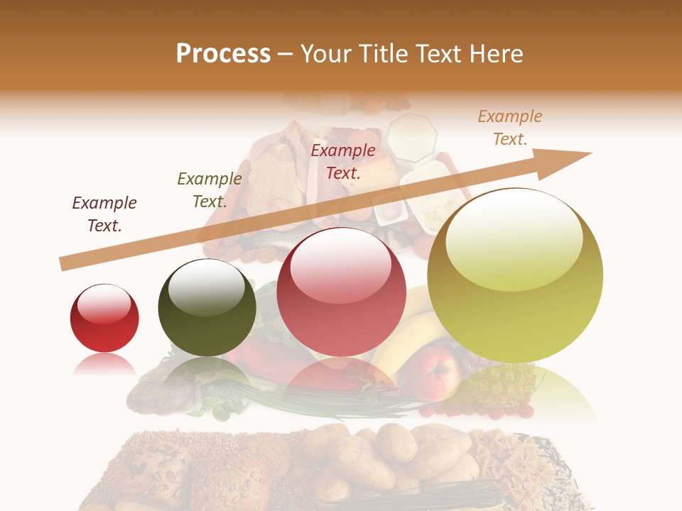 Food Pyramid Isolated On White Background PowerPoint Template