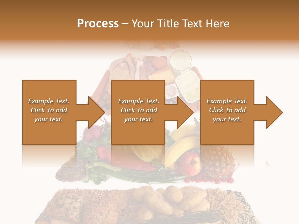 Food Pyramid Isolated On White Background PowerPoint Template