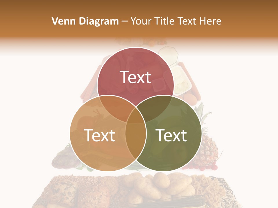 Food Pyramid Isolated On White Background PowerPoint Template