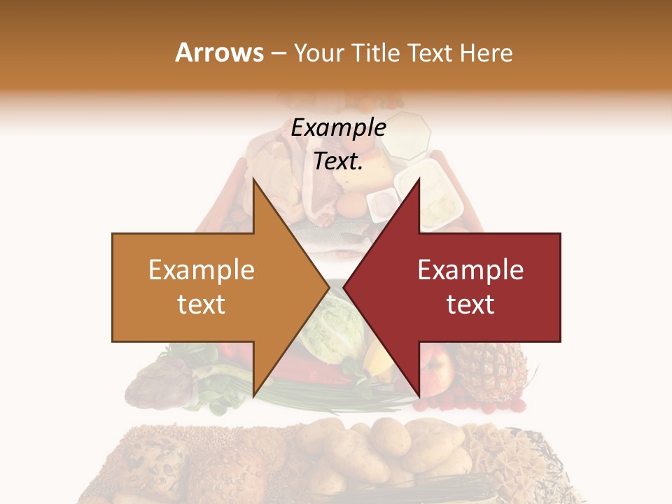 Food Pyramid Isolated On White Background PowerPoint Template