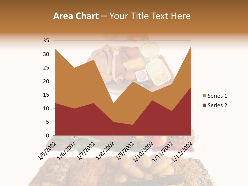 Food Pyramid Isolated On White Background PowerPoint Template