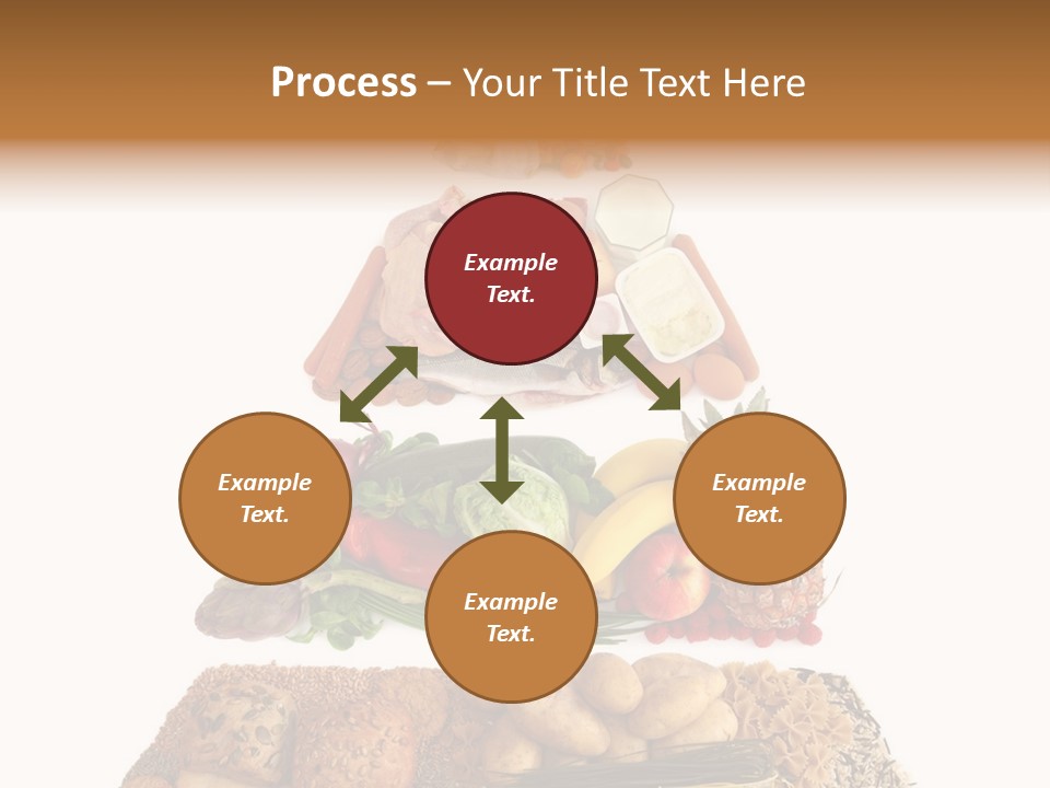 Food Pyramid Isolated On White Background PowerPoint Template