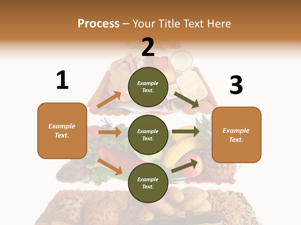 Food Pyramid Isolated On White Background PowerPoint Template