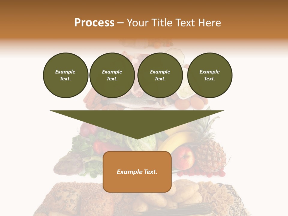 Food Pyramid Isolated On White Background PowerPoint Template