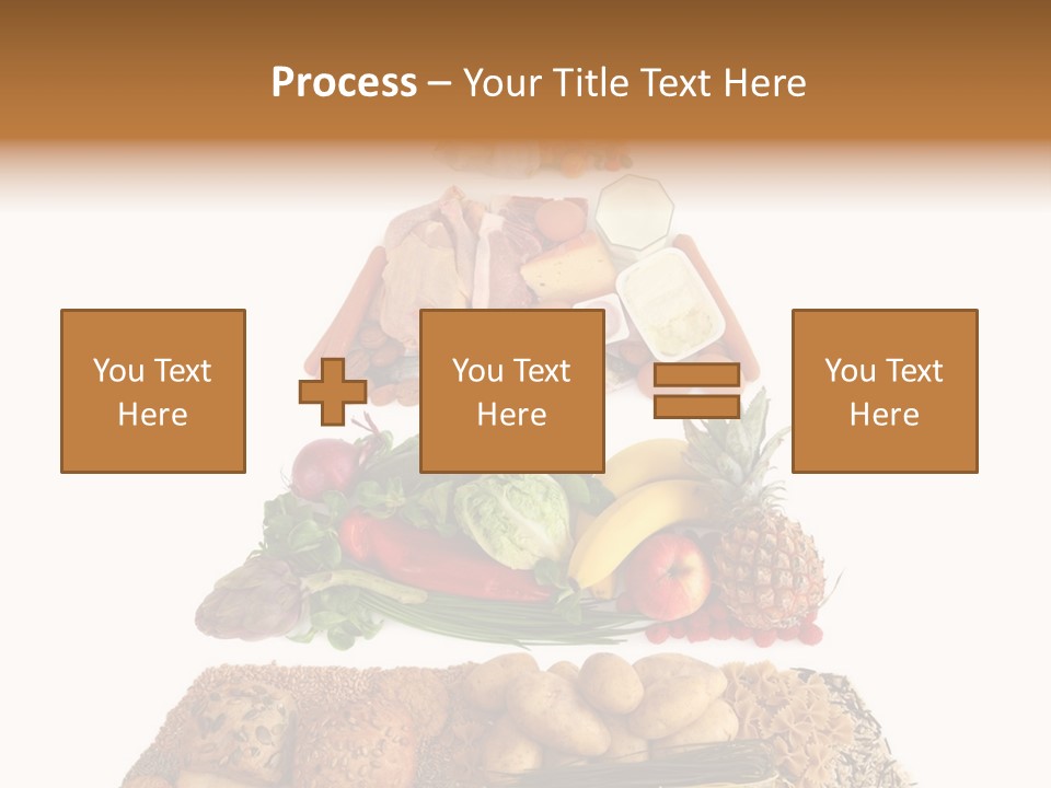 Food Pyramid Isolated On White Background PowerPoint Template