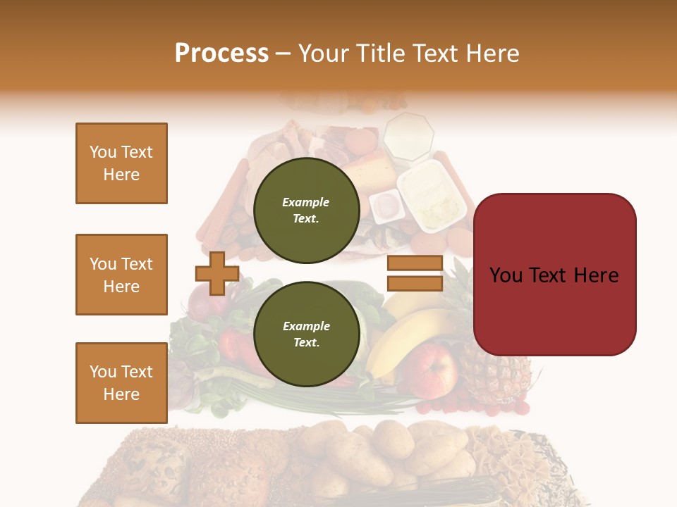 Food Pyramid Isolated On White Background PowerPoint Template