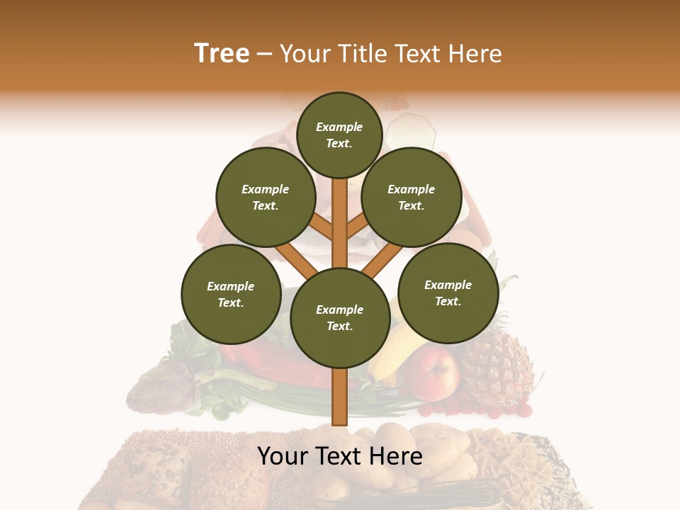 Food Pyramid Isolated On White Background PowerPoint Template