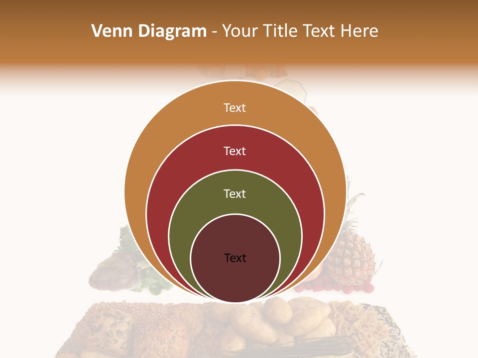Food Pyramid Isolated On White Background PowerPoint Template