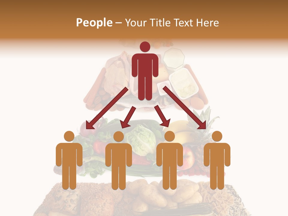 Food Pyramid Isolated On White Background PowerPoint Template
