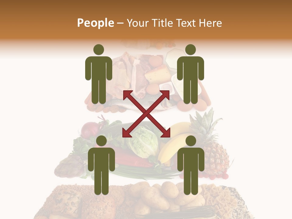 Food Pyramid Isolated On White Background PowerPoint Template