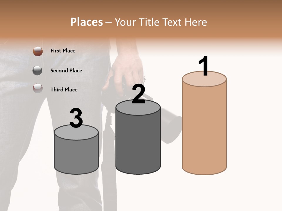 Detail Of Photographer Isolated On White Background PowerPoint Template