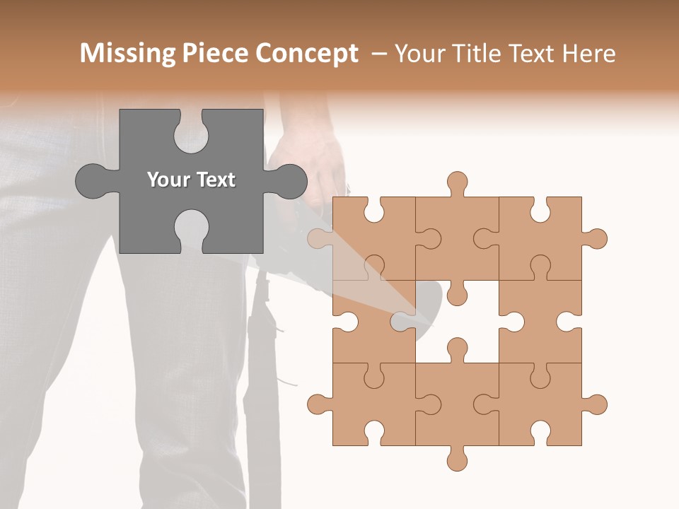 Detail Of Photographer Isolated On White Background PowerPoint Template